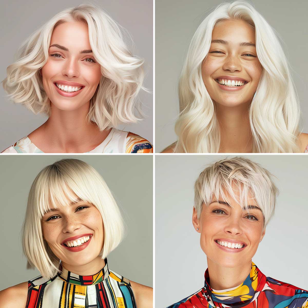 Capelli biondo platino Capelli biondo platino