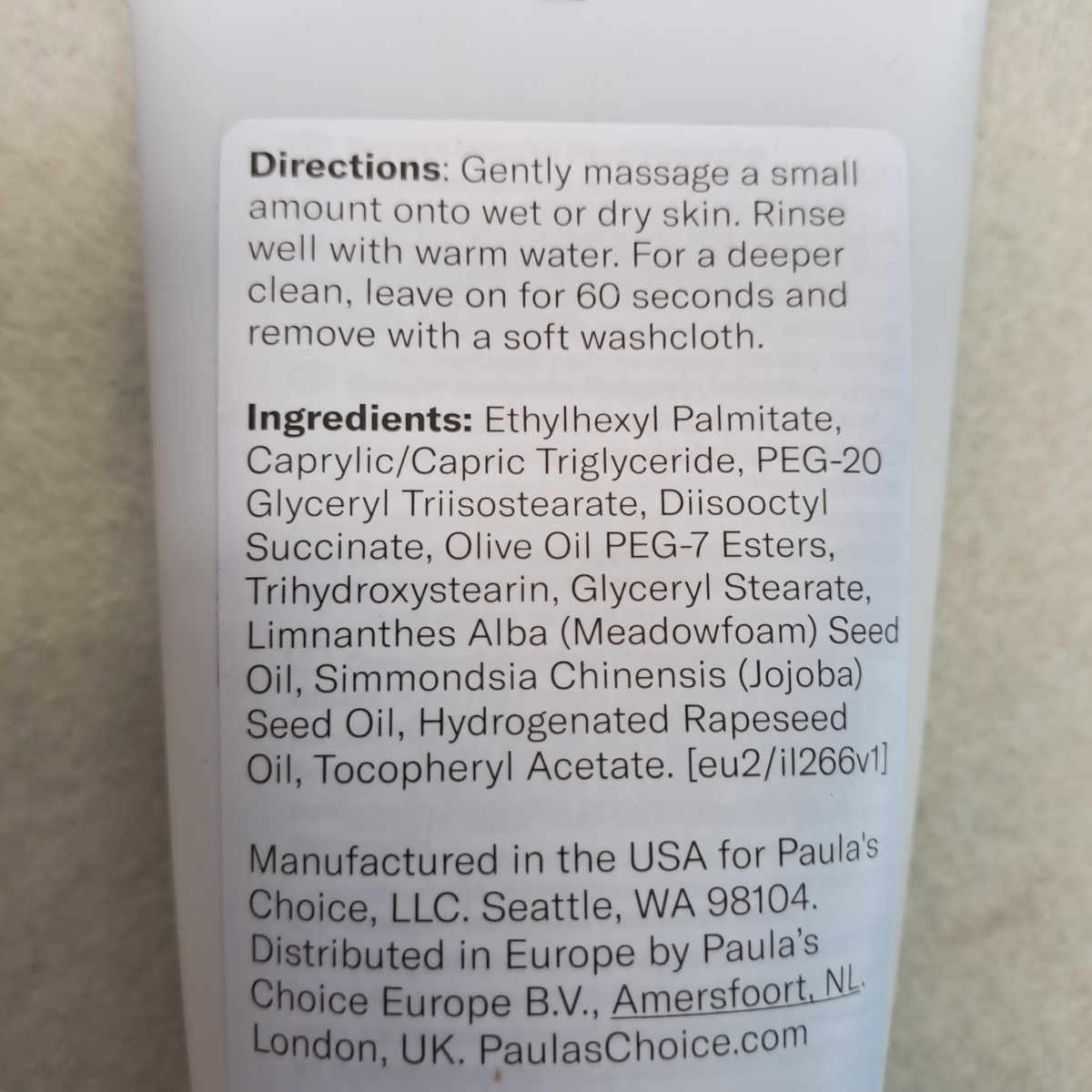 Paula's Choice detergente viso per pelli secche Paula's Choice detergente viso per pelli secche