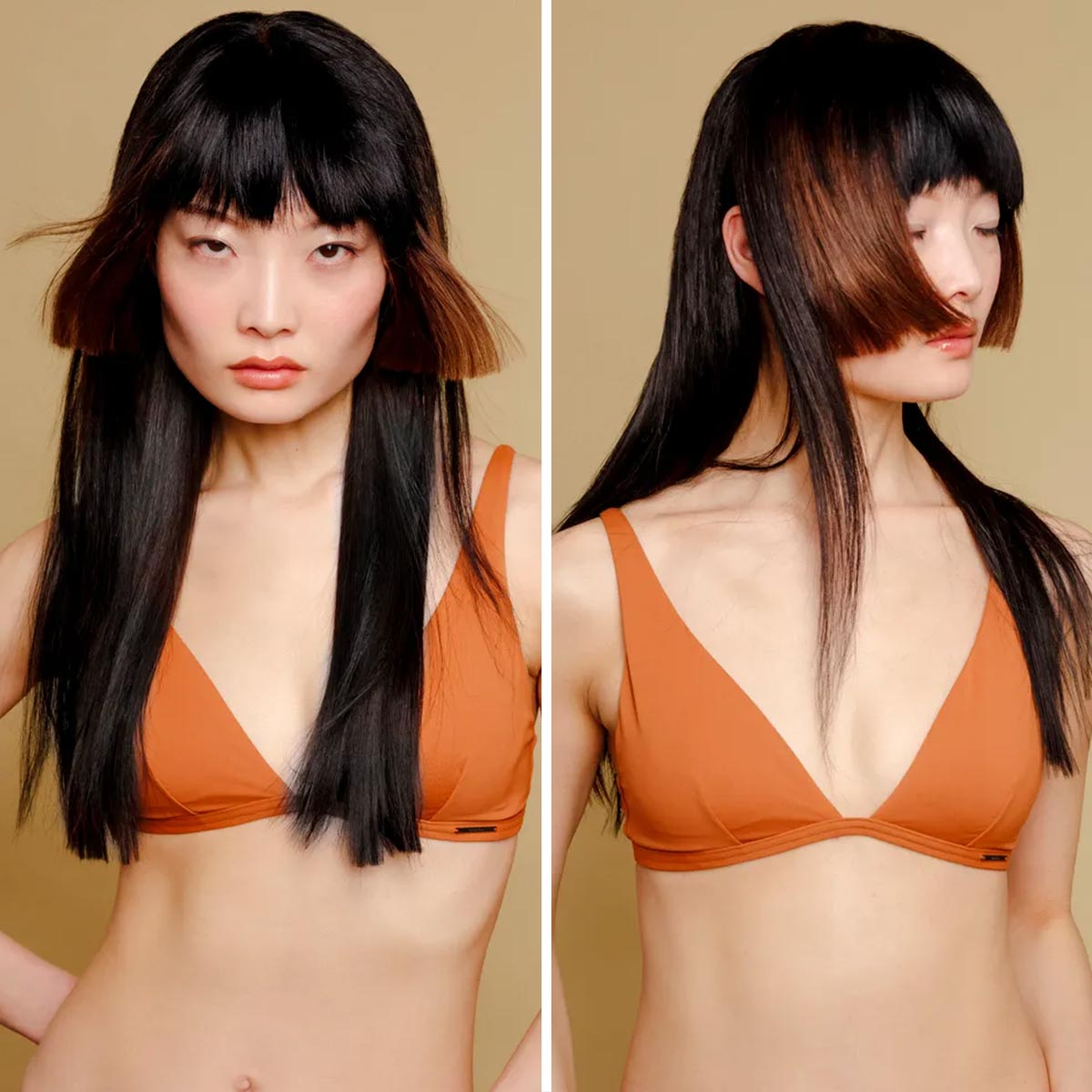 Hime cut capelli lunghi lisci Hime cut capelli lunghi lisci