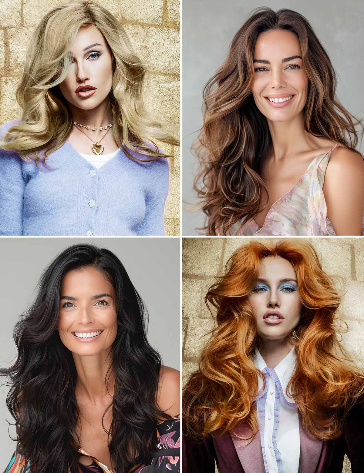Tagli scalati lunghi capelli mossi Tagli scalati lunghi capelli mossi