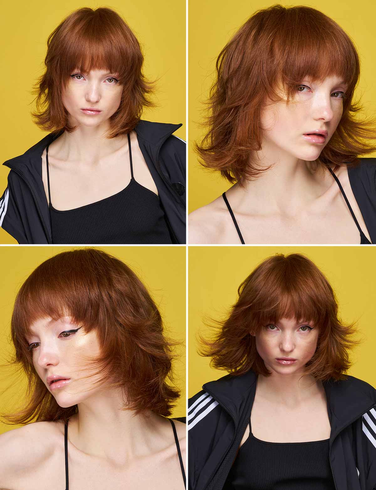 Caschetto scalato sfilato Caschetto scalato sfilato