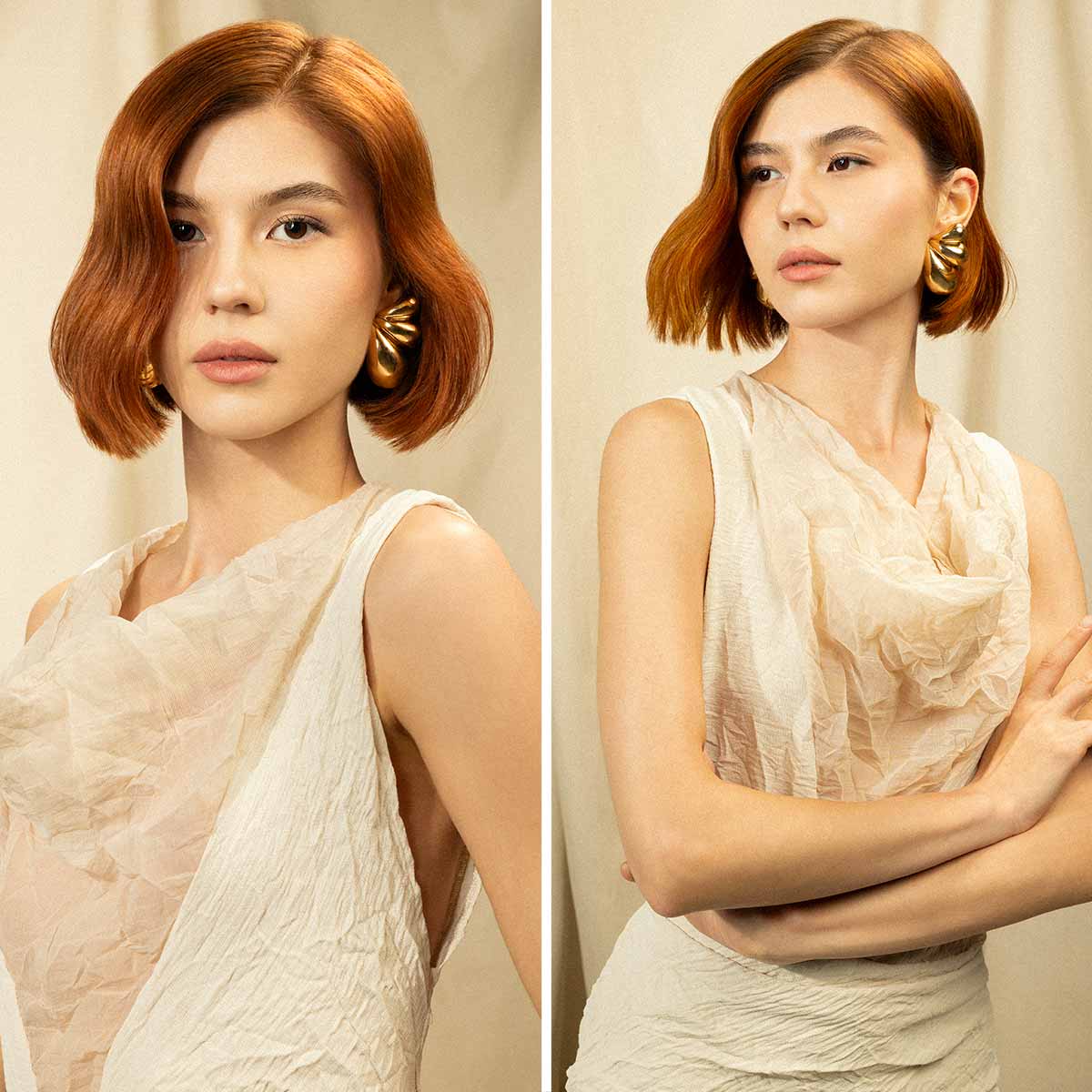 Caschetto medio pari con riga di lato Caschetto medio pari con riga di lato