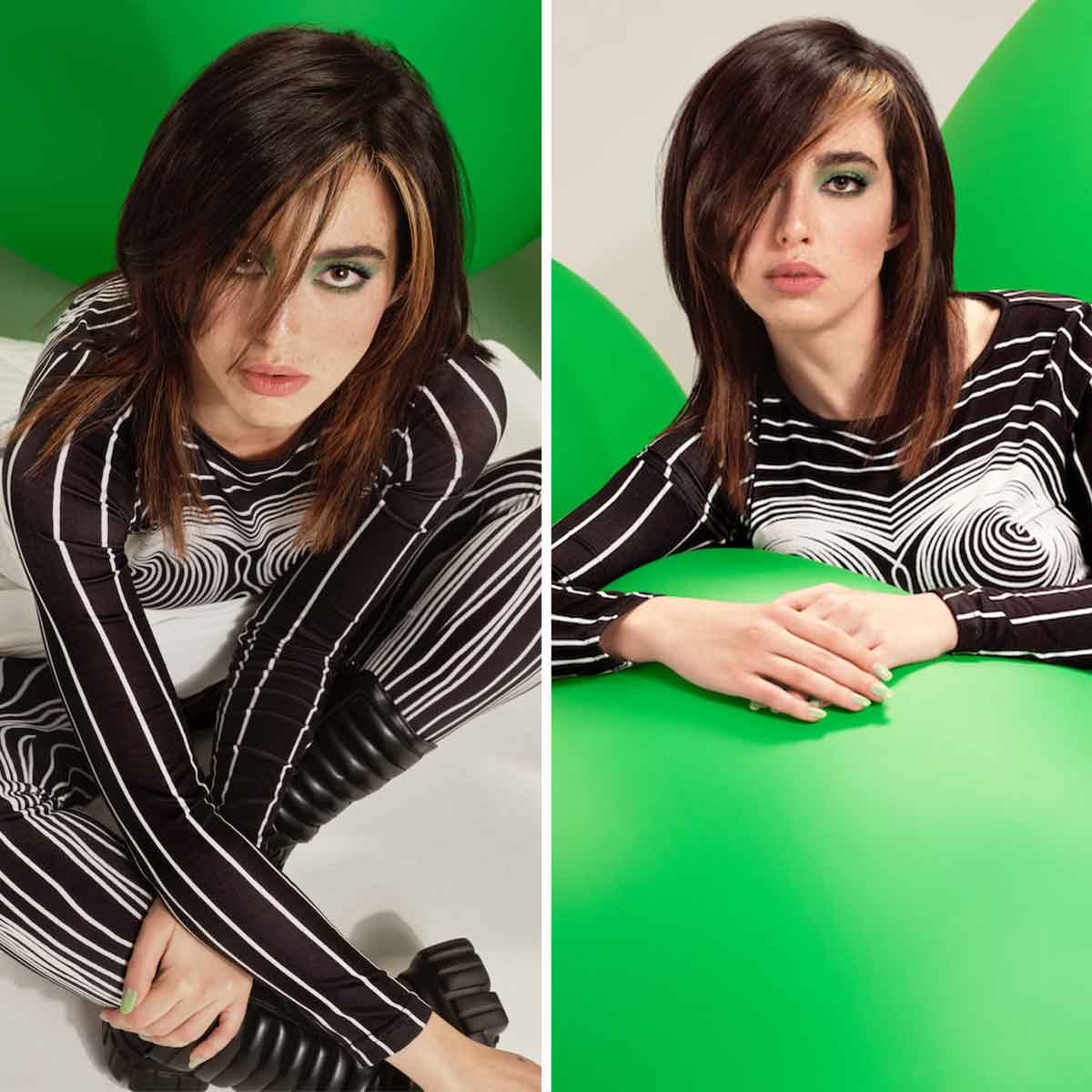 Tagli scalati medio lunghi con ciuffo Tagli scalati medio lunghi con ciuffo