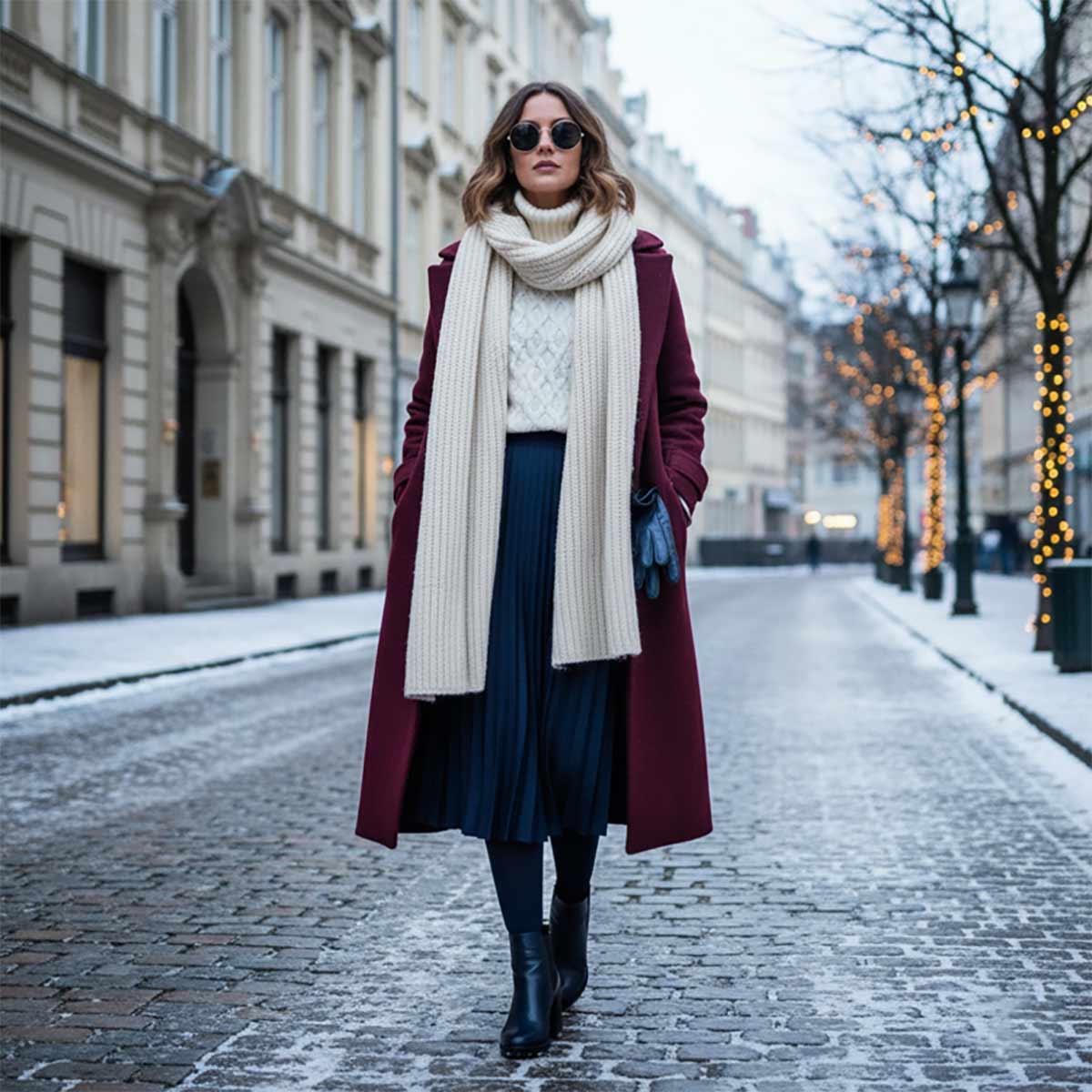 Gonna midi con tronchetti Gonna midi con tronchetti